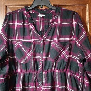 Plus Size Peplum Blouse